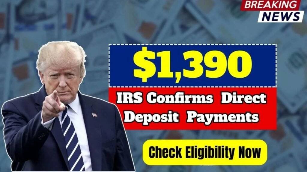 $1,390 Direct Deposit