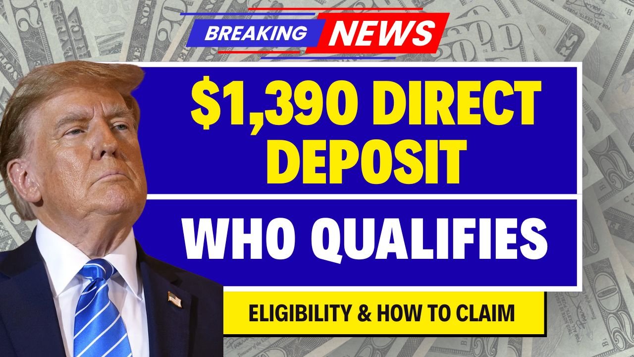 $1,390 Direct Deposit